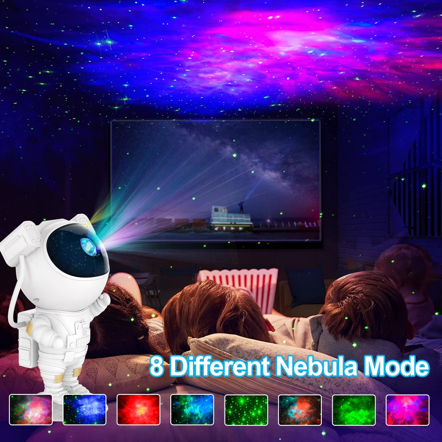 Astronaut Galaxy Star Projector Night Light