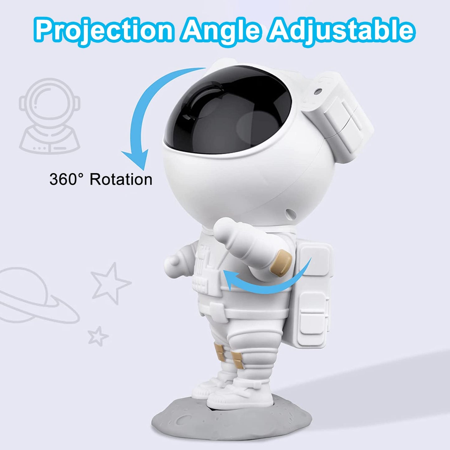 Astronaut Galaxy Star Projector Night Light